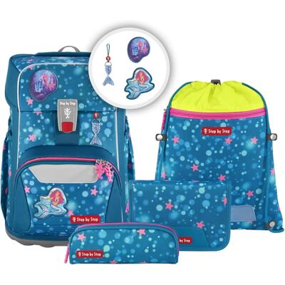 Step by Step Riesenschulranzen Set Meerjungfrau Lola - Ergonomisch, Leicht & Umweltfreundlich Step by Step Riesenschulranzen Set Meerjungfrau Lola - Ergonomisch, Leicht & Umweltfreundlich