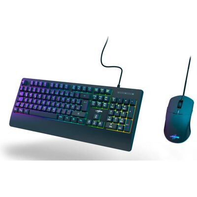 Ensemble clavier et souris 2 en 1 Hama Koop 320 - Noir - Publicité Ensemble clavier et souris 2 en 1 Hama Koop 320 - Noir - Publicité