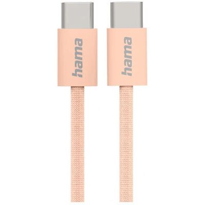 Kabel USB Hama Fabric - 1m USB C - Pomarańczowy Kabel USB Hama Fabric - 1m USB C - Pomarańczowy