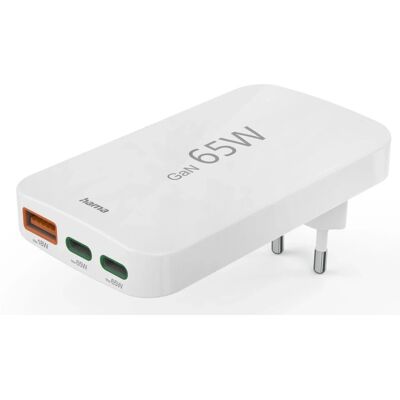 Hama 00201976 Weiß 65W USB-C Ladegerät - Schnelles Laden Hama 00201976 Weiß 65W USB-C Ladegerät - Schnelles Laden