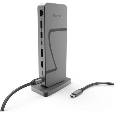 Hama Connect2Office USB-C Hub 10 Poorten 8K/4K Ondersteuning Hama Connect2Office USB-C Hub 10 Poorten 8K/4K Ondersteuning