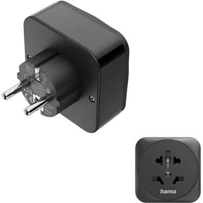 Hama Netzadapter Typ E/F, universell Schwarz Hama Netzadapter Typ E/F, universell Schwarz