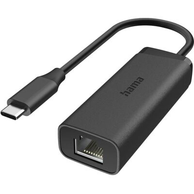 Hama 00200360 USB-C till RJ45 Ethernet-adapter - 2,5 Gbps Hama 00200360 USB-C till RJ45 Ethernet-adapter - 2,5 Gbps