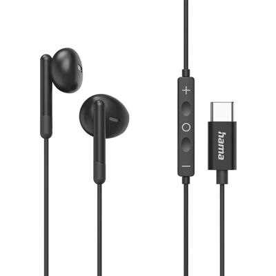Hama Classy Headset - Kablet In-Ear - Rozmowy/Muzyka - USB Type-C - Czarny Hama Classy Headset - Kablet In-Ear - Rozmowy/Muzyka - USB Type-C - Czarny