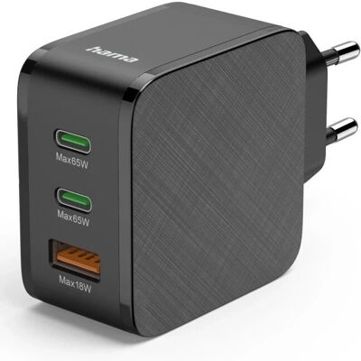 Hama 00201961 Ladegerät - Schnelles Laden, 65 W, USB-C & USB-A Hama 00201961 Ladegerät - Schnelles Laden, 65 W, USB-C & USB-A