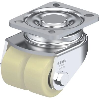 Blickle Stahlplatte Doppelkugelrolle - Schwerladung, 60x32mm, 630kg Blickle Stahlplatte Doppelkugelrolle - Schwerladung, 60x32mm, 630kg