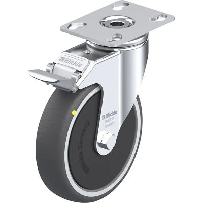 Roulette Blickle 125mm Gris Polyuréthane Polyamide - Roue de manoeuvre - Publicité Roulette Blickle 125mm Gris Polyuréthane Polyamide - Roue de manoeuvre - Publicité