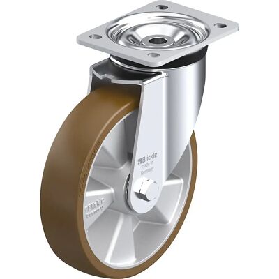 Kaiserkraft Stahlplatte Rollenrad - Schwerlast, 200mm, Max 600kg Kaiserkraft Stahlplatte Rollenrad - Schwerlast, 200mm, Max 600kg
