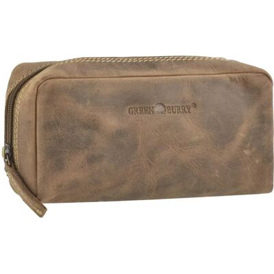 Greenburry Antike Leder Vintage Kosmetiktasche - Kosmetiktasche Greenburry Antike Leder Vintage Kosmetiktasche - Kosmetiktasche