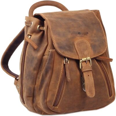 Greenburry Vintage City Rucksack Leder 25 Cm in mittelbraun - Rucksack Greenburry Vintage City Rucksack Leder 25 Cm in mittelbraun - Rucksack