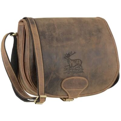 Greenburry Vintage Jagdtasche - Leder, Mehrere Fächer Greenburry Vintage Jagdtasche - Leder, Mehrere Fächer