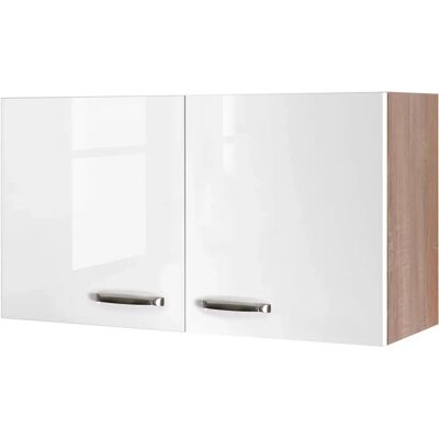 FLEX-WELL Florenz Hängeschrank - Sonoma Eiche, Weiß, 100x54x32cm FLEX-WELL Florenz Hängeschrank - Sonoma Eiche, Weiß, 100x54x32cm