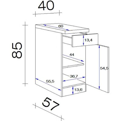 FLEX-WELL Wito Wandunterschrank - Unterschrank FLEX-WELL Wito Wandunterschrank - Unterschrank