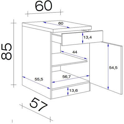 FLEX-WELL Wito Unterschrank - Möbel Unterschrank FLEX-WELL Wito Unterschrank - Möbel Unterschrank