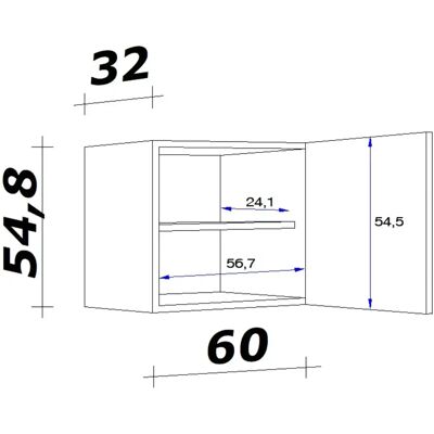 FLEX-WELL Wito Hängeschrank - Wandmontage, Melamin, Made in Germany FLEX-WELL Wito Hängeschrank - Wandmontage, Melamin, Made in Germany