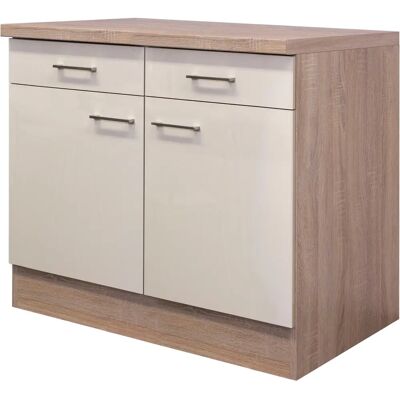 FLEX-WELL Nepal Unterschrank - 100x86x60cm, Braun, Holz FLEX-WELL Nepal Unterschrank - 100x86x60cm, Braun, Holz