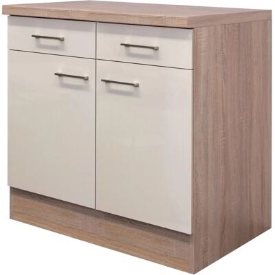 FLEX-WELL Nepal Küchenunterschrank - 80x86x60 cm, 2 St., braun FLEX-WELL Nepal Küchenunterschrank - 80x86x60 cm, 2 St., braun