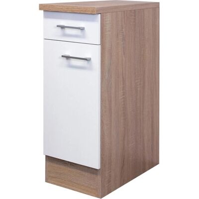 Flex-Well Samoa Wandregal - 30x85x57 cm - Weiß / Sonoma Eiche Flex-Well Samoa Wandregal - 30x85x57 cm - Weiß / Sonoma Eiche