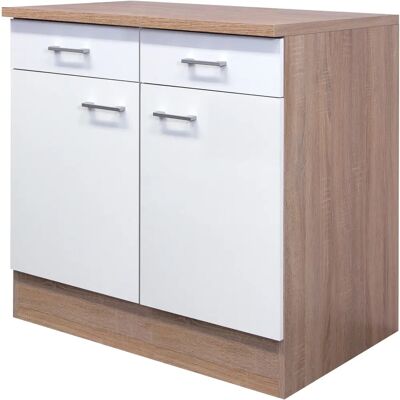 Flex-Well Samoa Küchenunterschrank - 2 Türen, 2 Schubladen, 1 Fachboden Flex-Well Samoa Küchenunterschrank - 2 Türen, 2 Schubladen, 1 Fachboden