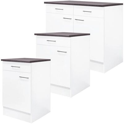 Flex-Well Lucca Bílá/Mat, Caledonia Kuchyňská skříň - Kuchyňská skříň Flex-Well Lucca Bílá/Mat, Caledonia Kuchyňská skříň - Kuchyňská skříň
