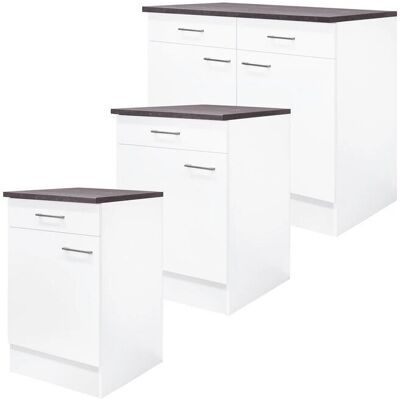FLEX-WELL Lucca Wandhängeschrank - 50x85x57cm, Weiß, Matt FLEX-WELL Lucca Wandhängeschrank - 50x85x57cm, Weiß, Matt