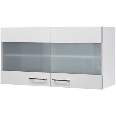 Flex-Well Kopenhagen Wandhängeschrank - 2-Türen Weiß Matt Milchglas Flex-Well Kopenhagen Wandhängeschrank - 2-Türen Weiß Matt Milchglas
