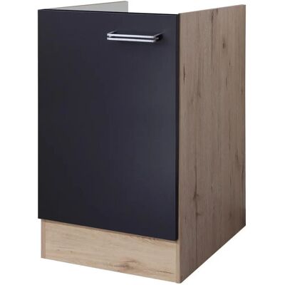 Flex-Well Antigua Küchenschrank - 50x82x57cm, Grau, Wechselbare Tür Flex-Well Antigua Küchenschrank - 50x82x57cm, Grau, Wechselbare Tür