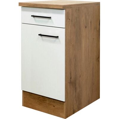 FLEX-WELL Vintea Küchenunterschrank - 40x85x60cm Beige FLEX-WELL Vintea Küchenunterschrank - 40x85x60cm Beige