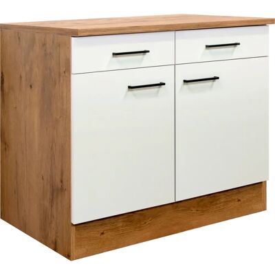 FLEX-WELL Vintea Küchenunterschrank Beige - Küchenunterschrank FLEX-WELL Vintea Küchenunterschrank Beige - Küchenunterschrank