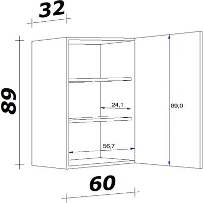 FLEX-WELL Vintea Beiger Hängeschrank - Küchenaufbewahrung FLEX-WELL Vintea Beiger Hängeschrank - Küchenaufbewahrung