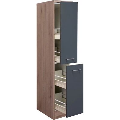 FLEX-WELL Morena Apothekerschrank - Grau, 30x161x60cm FLEX-WELL Morena Apothekerschrank - Grau, 30x161x60cm