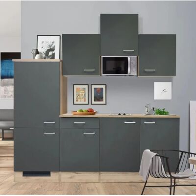 Flex-Well Morena Küchenzeile - Modern 210cm Graue Schränke Flex-Well Morena Küchenzeile - Modern 210cm Graue Schränke
