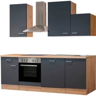 FLEX-WELL Morena Küchenset - Komplett 220cm Grau FLEX-WELL Morena Küchenset - Komplett 220cm Grau
