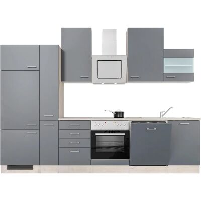 FLEX-WELL Morena Küche - Komplettset, 310cm, Grau FLEX-WELL Morena Küche - Komplettset, 310cm, Grau