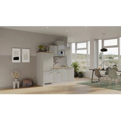 FLEX-WELL Lund Küche - 210cm, grau, mit E-Geräten FLEX-WELL Lund Küche - 210cm, grau, mit E-Geräten