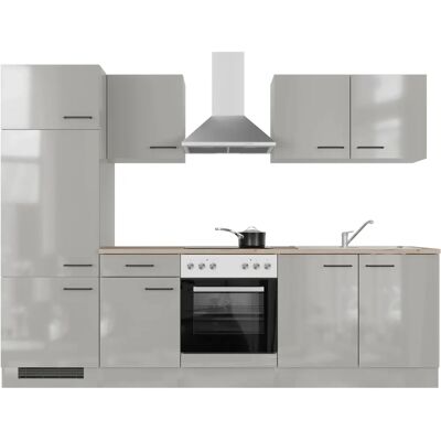 FLEX-WELL - Lund - Rauchgrau - Lichtgrau glänzend - Kitchen unit FLEX-WELL - Lund - Rauchgrau - Lichtgrau glänzend - Kitchen unit