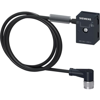 Siemens Modell 3RK1901-2NR12 - Schnittstellenmodul für Flachkabel zu M12 - Max 4A Siemens Modell 3RK1901-2NR12 - Schnittstellenmodul für Flachkabel zu M12 - Max 4A
