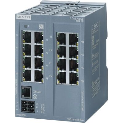 Siemens Modell 6GK5216-0BA00-2TB2 Managed Layer 2 Ethernet Switch - 16 Ports Siemens Modell 6GK5216-0BA00-2TB2 Managed Layer 2 Ethernet Switch - 16 Ports