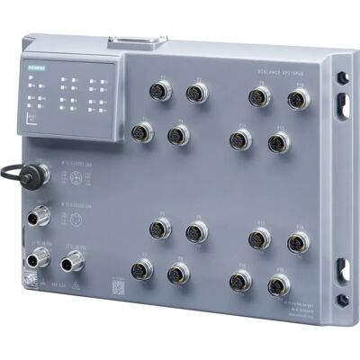 Switch Ethernet Industriale Siemens - Gestito di Livello 2, 12x 10/100 Mbit/s, 4x 10/100/1000 Mbit/s - IP65 Switch Ethernet Industriale Siemens - Gestito di Livello 2, 12x 10/100 Mbit/s, 4x 10/100/1000 Mbit/s - IP65
