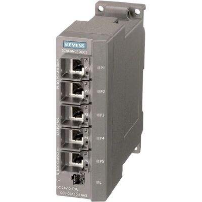 Siemens Industriel Ethernet Switch - 5 porte - IP30 - 10/100 Mbps Siemens Industriel Ethernet Switch - 5 porte - IP30 - 10/100 Mbps