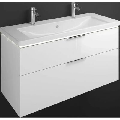 Lavabo doble de cerámica Burgbad Eqio - 1230 mm Lavabo doble de cerámica Burgbad Eqio - 1230 mm