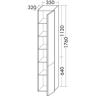 burgbad Junit Spiegelschrank - LED-Oberschiene - 70cm - Dunkelgrau burgbad Junit Spiegelschrank - LED-Oberschiene - 70cm - Dunkelgrau