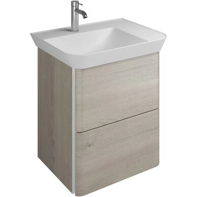 burgbad Iveo Waschtisch - 65cm, Links, Mineralguss - Waschtischkombination burgbad Iveo Waschtisch - 65cm, Links, Mineralguss - Waschtischkombination