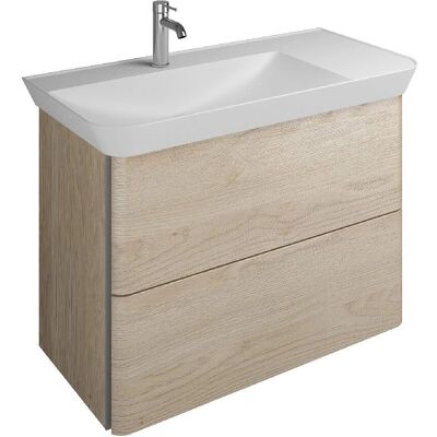 burgbad Iveo Waschtischkombination - Mineralguss links 80cm - Waschtischkombination burgbad Iveo Waschtischkombination - Mineralguss links 80cm - Waschtischkombination
