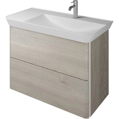 burgbad Iveo Waschtisch - 80cm, Mineralguss, Rechts burgbad Iveo Waschtisch - 80cm, Mineralguss, Rechts