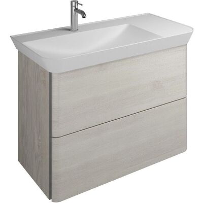 burgbad Iveo Waschbecken mit Mineralguss links - Waschbecken burgbad Iveo Waschbecken mit Mineralguss links - Waschbecken