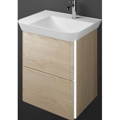 burgbad Iveo Waschtisch - Mineralguss, 65cm, Rechts, LED burgbad Iveo Waschtisch - Mineralguss, 65cm, Rechts, LED