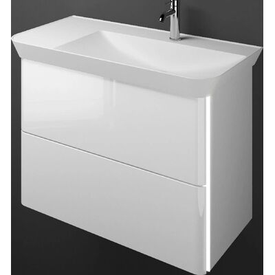 burgbad Iveo Waschbecken - Mineralguss, LED, 100cm, Rechts - Waschtisch burgbad Iveo Waschbecken - Mineralguss, LED, 100cm, Rechts - Waschtisch