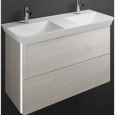 burgbad Iveo Waschtisch mit Mineralguss, LED, 120cm burgbad Iveo Waschtisch mit Mineralguss, LED, 120cm
