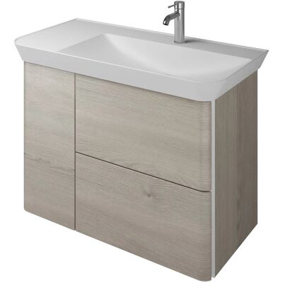 burgbad Iveo Waschtisch-Kombination - 100cm, Rechts, Mineralguss burgbad Iveo Waschtisch-Kombination - 100cm, Rechts, Mineralguss